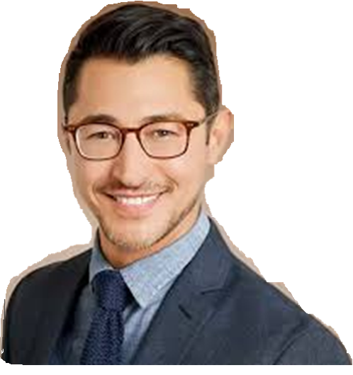 Portrait of a young man with glasses